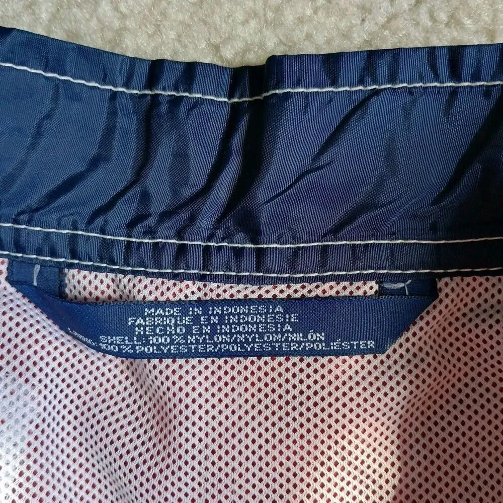 Tommy Hilfiger Mens Swim Trunks XL Vintage Style Board Shorts Red Blue NWT READ